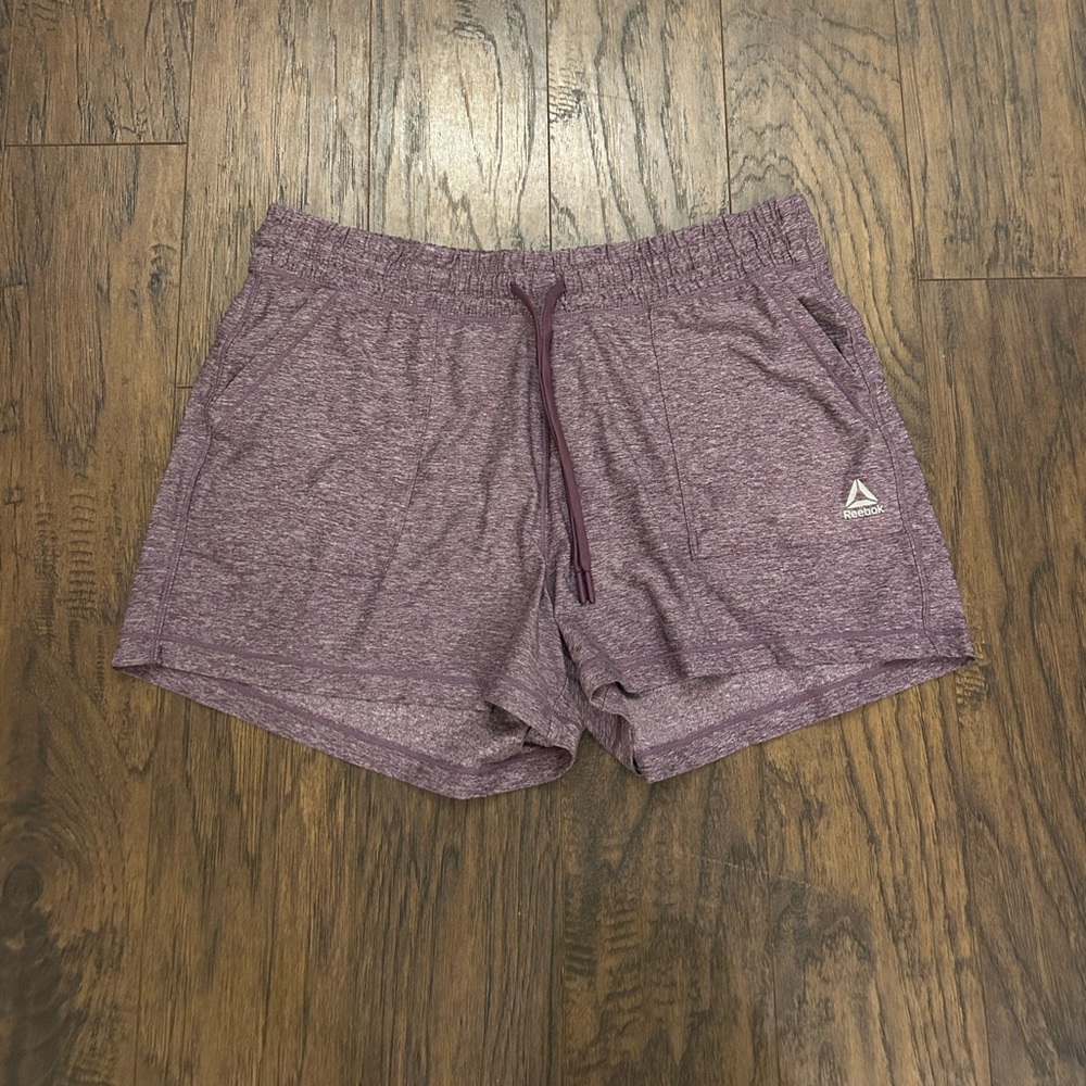 Adidas  Women's Heathered Purple Athletic Shorts Size Large